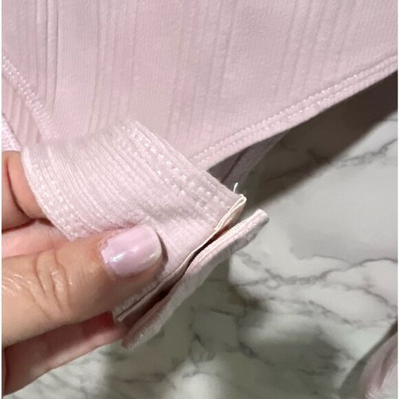 Steve Madden Maila Long Sleeve Stretch Cotton Bodysuit Size M - Picture 9 of 12